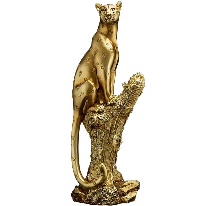 Leopard Statue Resin Table